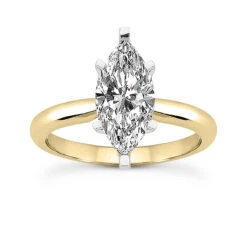 14K White Gold Solitaire Engagement Ring Set 0.50ct Band: 2.3mm, Eng.: 2.7mm 21 14K White Gold Solitaire Engagement Ring Set 0.50ct Band: 2.3mm, Eng.: 2.7mm -H'Hen Sale Store 14k gold solitaire engagement ring set 050ct p 23134 back yellow 20220426