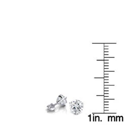 14K White Gold Solitaire Round Diamond Martini Stud Earrings 0.75ct 13 14K White Gold Solitaire Round Diamond Martini Stud Earrings 0.75ct -H'Hen Sale Store 14k gold solitaire round diamond martini stud earrings 075ct rulerwh