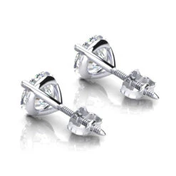 14K White Gold Solitaire Round Diamond Martini Stud Earrings 1.5ct 11 14K White Gold Solitaire Round Diamond Martini Stud Earrings 1.5ct -H'Hen Sale Store 14k gold solitaire round diamond martini stud earrings 15ct backwh