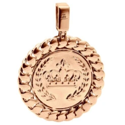 14K Rose Gold Star Of David Medallion Customizable 4 Carat Diamond Pendant -H'Hen Sale Store 14k gold star of david medallion customizable 4 carat diamond pendant 100672 back rose