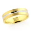 14K Yellow Gold Stripe Wedding Band For Men 6mm Wide -H'Hen Sale Store 14k gold stripe wedding band for men 6mm 1