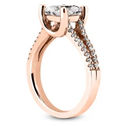 14K White Gold Unique Diamond Engagement Ring 0.50ct -H'Hen Sale Store 14k gold unique diamond engagement ring 050ct p 23528 back rose 20220426