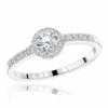 14K White Gold Unique Diamond Engagement Ring -H'Hen Sale Store 14k gold unique diamond engagement ring 062ct p 23624 wh
