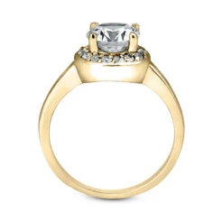 14K White Gold Unique Diamond Engagement Ring 0.62ct 2.20mm -H'Hen Sale Store 14k gold unique diamond engagement ring 062ct p 23917 additional yellow