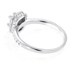 14K White Gold Unique Diamond Engagement Ring 0.75ct -H'Hen Sale Store 14k gold unique diamond engagement ring 075ct p 23664 backwh