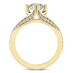 14K White Gold Unique Diamond Engagement Ring 0.80ct -H'Hen Sale Store 14k gold unique diamond engagement ring 080ct p 24048 additional yellow