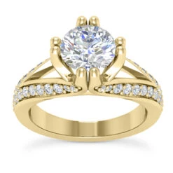 14K White Gold Unique Diamond Engagement Ring 0.80ct -H'Hen Sale Store 14k gold unique diamond engagement ring 080ct p 24048 yellow 20220426