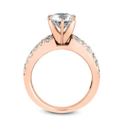 14K White Gold Unique Diamond Engagement Ring 0.90ct 10.2mm -H'Hen Sale Store 14k gold unique diamond engagement ring 090ct p 24064 additional rose