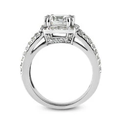 14K White Gold Unique Diamond Engagement Ring 0.92ct 4.8mm -H'Hen Sale Store 14k gold unique diamond engagement ring 092ct p 23648 additional white