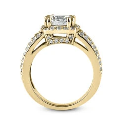 14K White Gold Unique Diamond Engagement Ring 0.92ct 4.8mm -H'Hen Sale Store 14k gold unique diamond engagement ring 092ct p 23648 additional yellow