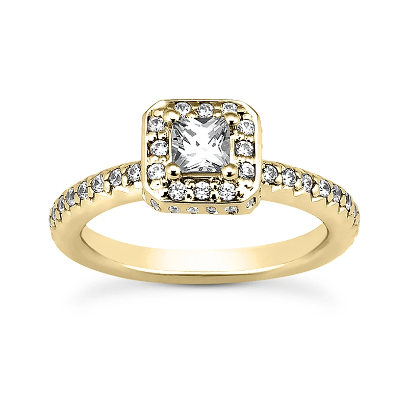14K White Gold Diamond Engagement Ring 1.01ct 2.8mm 4 14K White Gold Diamond Engagement Ring 1.01ct 2.8mm - Image 2