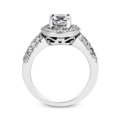 14K White Gold Unique Diamond Engagement Ring 1.07ct 10.20mm -H'Hen Sale Store 14k gold unique diamond engagement ring 107ct p 23818 additional white
