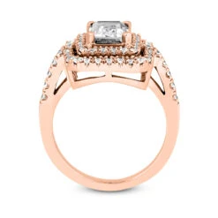 14K White Gold Unique Diamond Engagement Ring 1.16ct 2mm -H'Hen Sale Store 14k gold unique diamond engagement ring 116ct p 23958 additional rose