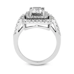 14K White Gold Unique Diamond Engagement Ring 1.16ct 2mm -H'Hen Sale Store 14k gold unique diamond engagement ring 116ct p 23958 additional white