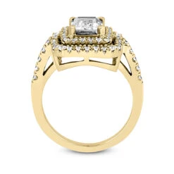 14K White Gold Unique Diamond Engagement Ring 1.16ct 2mm -H'Hen Sale Store 14k gold unique diamond engagement ring 116ct p 23958 additional yellow