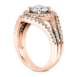 14K White Gold Unique Diamond Engagement Ring 1.20ct 4.7mm 16 14K White Gold Unique Diamond Engagement Ring 1.20ct 4.7mm -H'Hen Sale Store 14k gold unique diamond engagement ring 120ct p 24000 back rose 20220426