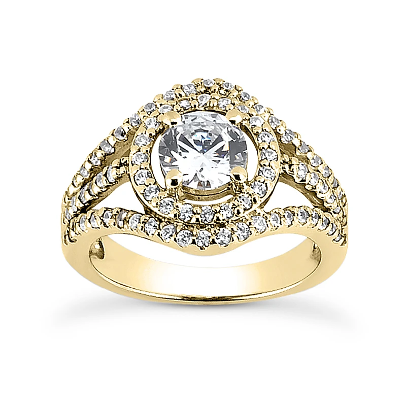 14K White Gold Unique Diamond Engagement Ring 1.20ct 4.7mm 4 14K White Gold Unique Diamond Engagement Ring 1.20ct 4.7mm - Image 2