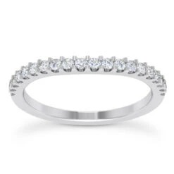 14K White Gold Unique Diamond Engagement Ring Set 0.92ct -H'Hen Sale Store 14k gold unique diamond engagement ring set 092ct p 23540 additional white 2