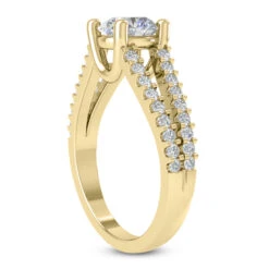 14K White Gold Unique Diamond Engagement Ring Set 0.92ct -H'Hen Sale Store 14k gold unique diamond engagement ring set 092ct p 23540 additional yellow