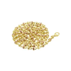 Unique 14K Yellow Gold Men's Gemstone Chain Necklace With Red Rubies 5.3Ct -H'Hen Sale Store 14k gold unique mens gemstone chain necklace with rubies 53ct 100589 backye