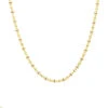 Unique 14K Yellow Gold Men's Gemstone Chain Necklace With Red Rubies 5.3Ct