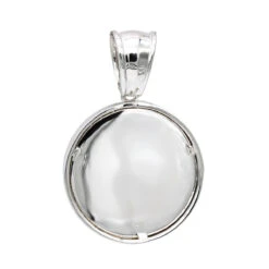 14K White Gold Unisex Diamond Versace Style Pendant 0.60ct Medusa Medallion -H'Hen Sale Store 14k gold unisex diamond versace style pendant 060ct p 271 backwh