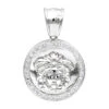 14K White Gold Unisex Diamond Versace Style Pendant 0.60ct Medusa Medallion -H'Hen Sale Store 14k gold unisex diamond versace style pendant 060ct p 271 wh
