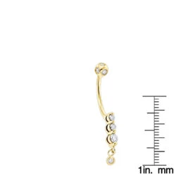 14K Yellow Gold Upscale Quality 0.41ct Diamond Belly Ring 11 14K Yellow Gold Upscale Quality 0.41ct Diamond Belly Ring -H'Hen Sale Store 14k gold upscale quality body jewelry piece 041ct p 5870 rulerye