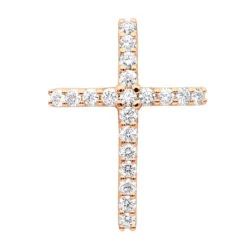 14K White Gold VS Diamond Cross Pendant For Men & Women 1.6Ct -H'Hen Sale Store 14k gold vs diamond cross pendant for men women 16ct 000798 ro