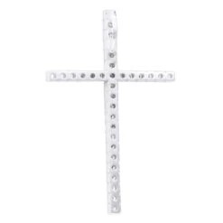 14K Yellow Gold White And Yellow Diamond Cross Pendant 0.72ct -H'Hen Sale Store 14k gold white and yellow diamond cross pendant 072ct p 6606 backwh