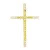 14K Yellow Gold White And Yellow Diamond Cross Pendant 0.72ct -H'Hen Sale Store 14k gold white and yellow diamond cross pendant 072ct p 6606 ye
