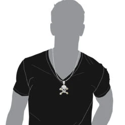 14K White Gold White Yellow Diamond Skull Pendant 10.62ct 12 14K White Gold White Yellow Diamond Skull Pendant 10.62ct -H'Hen Sale Store 14k gold white yellow diamond skull pendant 1062ct bodwh