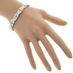 14K Yellow Gold Women's Baguette Diamond Bracelet 4 Ct -H'Hen Sale Store 14k gold womens baguette diamond bracelet 495ct p 5778 bodwh