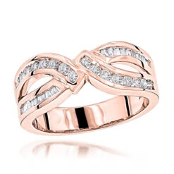 14K White Gold Women's Baguette Round Diamond Ring 0.5ct 10 14K White Gold Women's Baguette Round Diamond Ring 0.5ct -H'Hen Sale Store 14k gold womens baguette round diamond ring 069ct p 151 ro