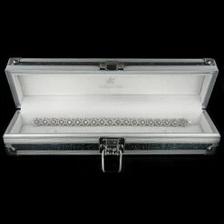 14K White Gold Women's Diamond Bracelet 2.49ct -H'Hen Sale Store 14k gold womens diamond bracelet 249ct p 5719box