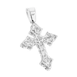 14K White Gold Women's Diamond Cross Pendant 2.12ct 11 14K White Gold Women's Diamond Cross Pendant 2.12ct -H'Hen Sale Store 14k gold womens diamond cross pendant 212ct p 6572 backwh