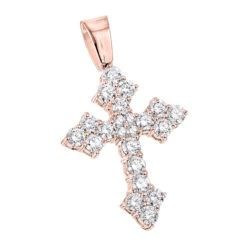 14K White Gold Women's Diamond Cross Pendant 2.12ct 10 14K White Gold Women's Diamond Cross Pendant 2.12ct -H'Hen Sale Store 14k gold womens diamond cross pendant 212ct p 6572 ro