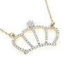14K Yellow Gold Women's Diamond Crown Pendant Necklace 0.15ct 1 14K Yellow Gold Women's Diamond Crown Pendant Necklace 0.15ct -H'Hen Sale Store 14k gold womens diamond crown pendant necklace 018ct ye