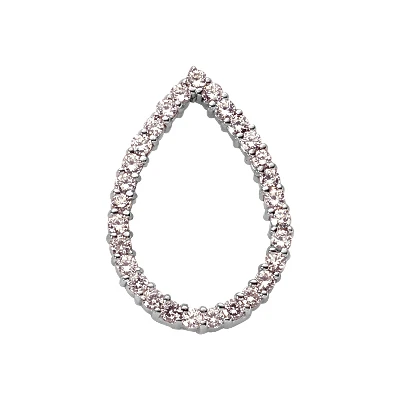 14K White Gold Women's Diamond Pendant 0.58ct 3 14K White Gold Women's Diamond Pendant 0.58ct
