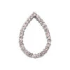 14K White Gold Women's Diamond Pendant 0.73ct