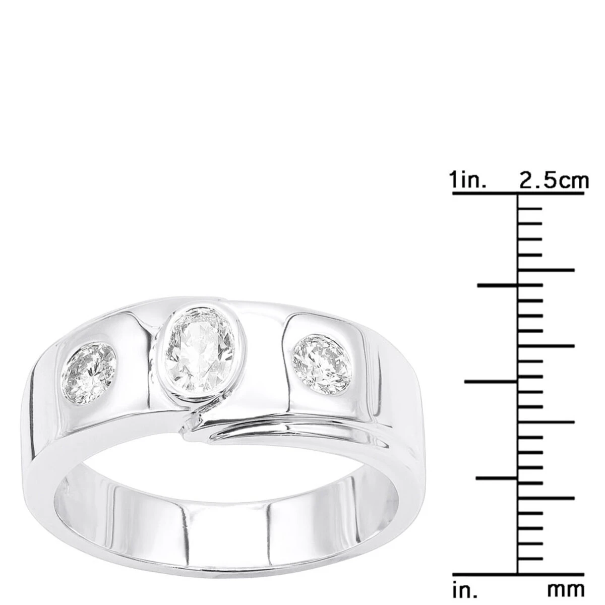 14K White Gold Women's Diamond Ring 0.55ct 8 14K White Gold Women's Diamond Ring 0.55ct - Image 6