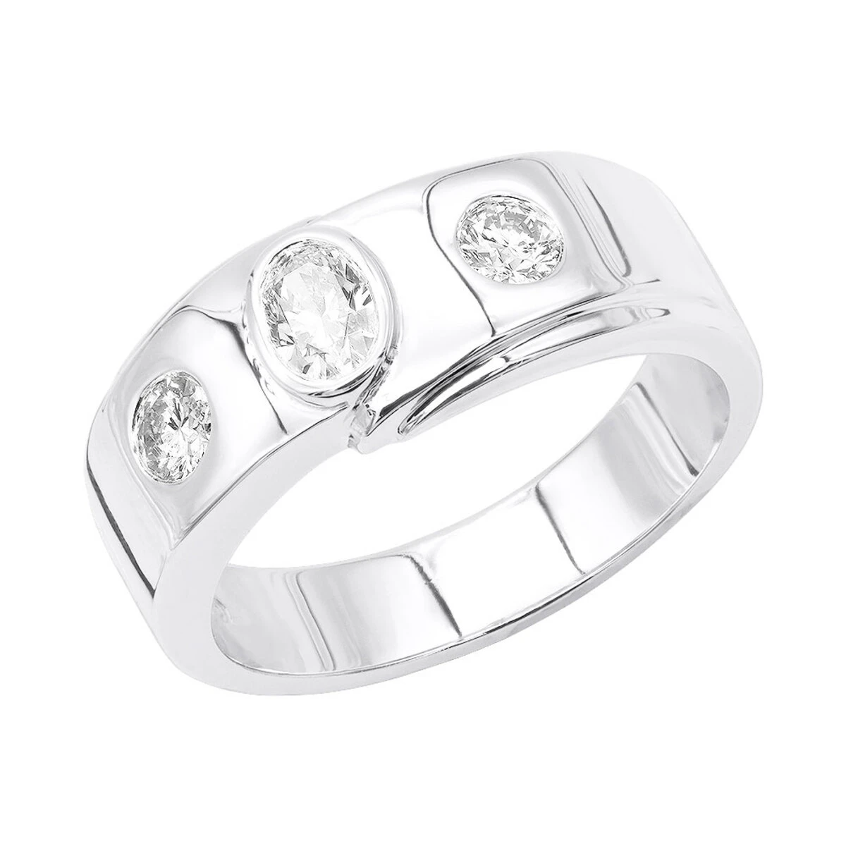 14K White Gold Women's Diamond Ring 0.55ct 3 14K White Gold Women's Diamond Ring 0.55ct