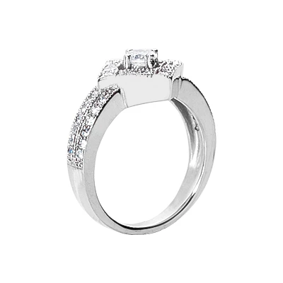 14K White Gold Women's Diamond Ring 0.60ct 12.9mm 5 14K White Gold Women's Diamond Ring 0.60ct 12.9mm - Image 3