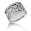 14K White Gold Women's Diamond Ring 1.20ct 13.4mm -H'Hen Sale Store 14k gold womens diamond ring 120ct p 29407 white