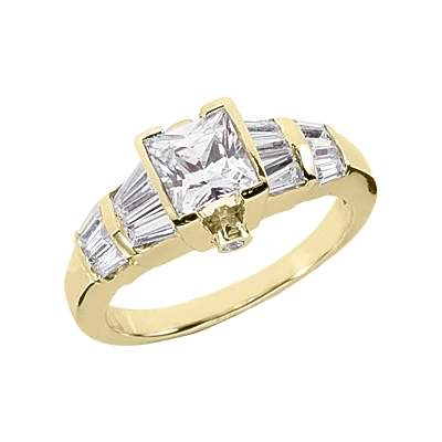 14K White Gold Women's Diamond Ring 1.88ct 4 14K White Gold Women's Diamond Ring 1.88ct - Image 2