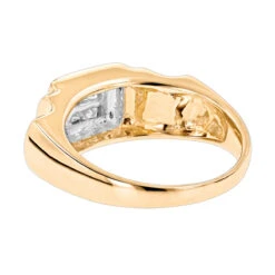 14K Yellow Gold Women's Diamond Ring Princess Diamonds 0.25ct -H'Hen Sale Store 14k gold womens diamond ring princess diamonds 03ct p 233 backye