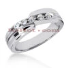 14K White Gold Women's Diamond Wedding Band 0.15ct 5.9mm