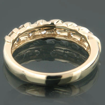 14K White Gold Women's Round Diamond Band 0.34ct 4 14K White Gold Women's Round Diamond Band 0.34ct - Image 2