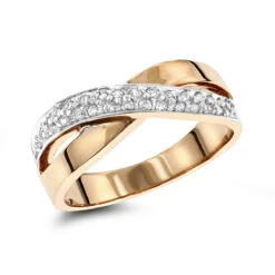 14K White Gold Women's Round Diamond Ring 0.3ct -H'Hen Sale Store 14k gold womens round diamond ring 032ct p 235 ro