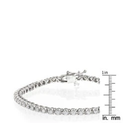 14K White Gold Women's Round Diamond Tennis Bracelet 1.80ct 13 14K White Gold Women's Round Diamond Tennis Bracelet 1.80ct -H'Hen Sale Store 14k gold womens round diamond tennis bracelet 180ct p 5825 rulerwh